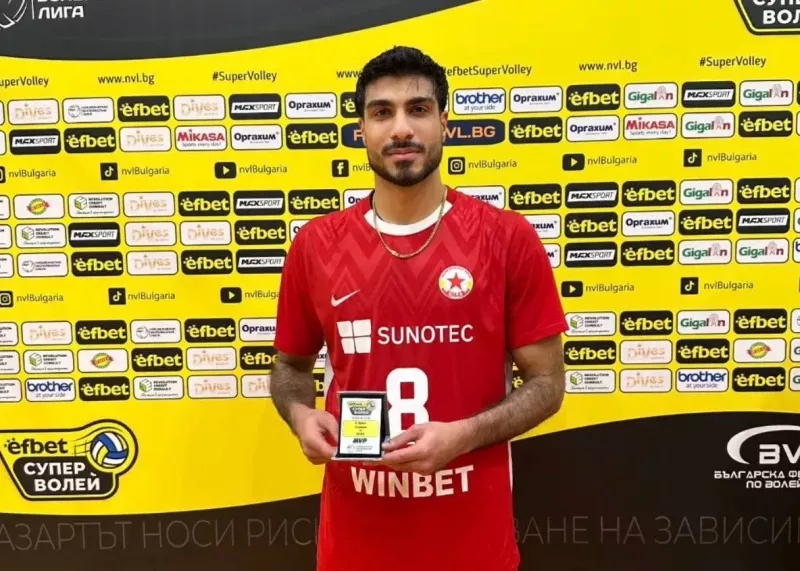 یک ایرانی پدیده والیبال‌ بلغارستان!