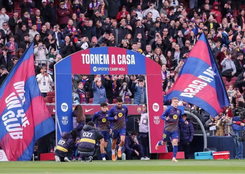 جشن بزرگ بارسا در بازگشت به معبد فوتبال