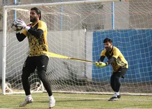 فرعباسی، آماده بازی با الوصل (عکس)