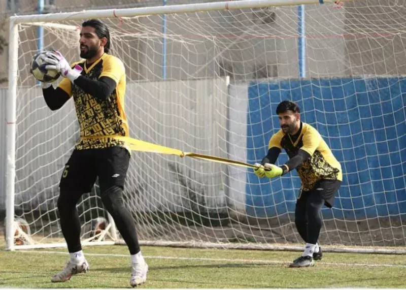 فرعباسی، آماده بازی با الوصل (عکس)