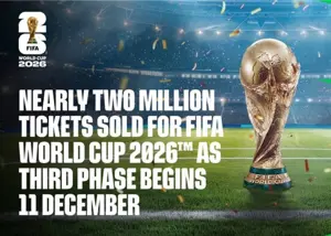 دو میلیون بلیت جام جهانی فروخته شد