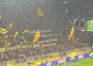 بنرهای توهین‌آمیز دورتموند علیه فوتبال اسپانیا