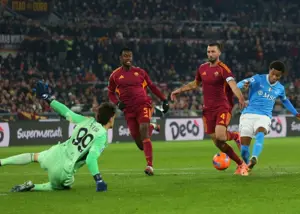 شادی گل غیرعادی ستاره ناپولی در الیمپیکو