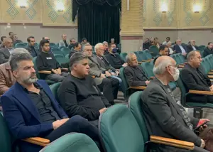 فوتبالی‌ها در کنار مجتبی حسینی (عکس)