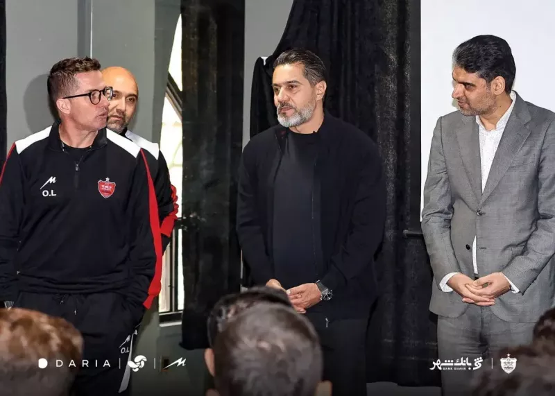 مدیران پرسپولیس برای تزریق روحیه در آزادی (عکس)