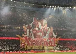 آرسنالی‌ها جام می‌خواهید؟ ورزشگاه را جهنم کنید