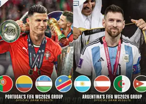 احتمال رویارویی مسی و رونالدو در جام جهانی