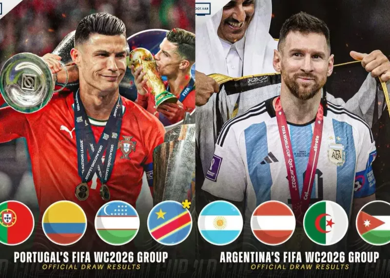 احتمال رویارویی مسی و رونالدو در جام جهانی