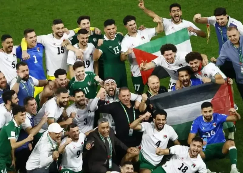 جشن مشترک سوریه و فلسطین پس از صعود دراماتیک