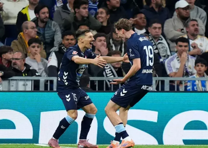 رئال ۰-۲ سلتا: شب افتضاح تیم ژابی در برنابئو