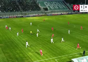 مردود شدن گل تراکتور به خاطر نصف پای امیرحسین!