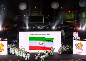 رژه جوانان پارالمپیکی ایران در افتتاحیه دوبی ۲۰۲۵