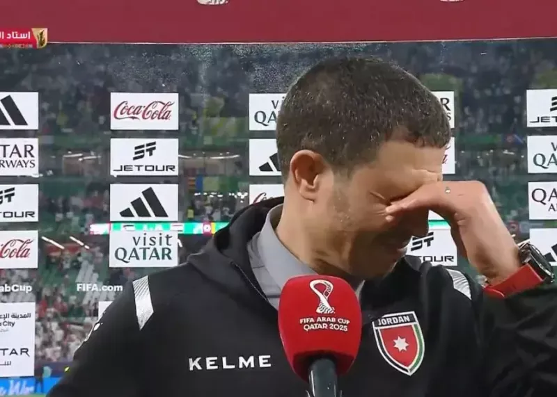 اشکهای مربی اردن پس از مصدومیت ستاره