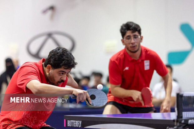 صعود تیم دوبل پاراتنیس روی میز ایران به فینال
