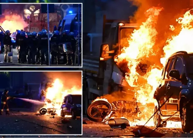 تصاویر شوکه‌کننده درگیری اولتراهای اینتر و جنوا