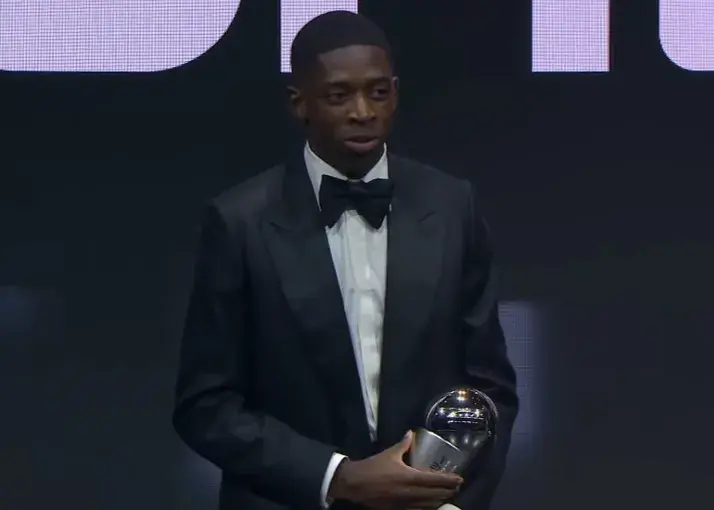 عثمان دمبله دبل کرد: بازیکن سال 2025 فیفا