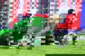 بیرانوند و شبیه‌سازی پنالتی کنعانی! (عکس)