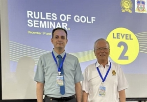 مارشال سوپرلیگ گلف ایران گواهینامه داوری درجه 2 گرفت