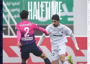 ‏تساوی بدون گل آلومینیوم و ملوان در نیمه نخست