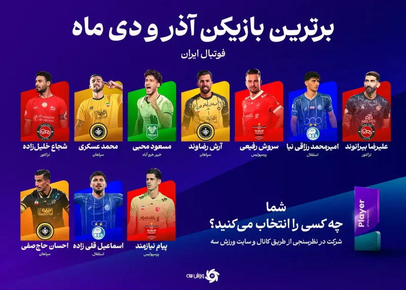 نامزدهای سرشناس اولین جایزه فوتبال ایران در سال ۲۰۲۶