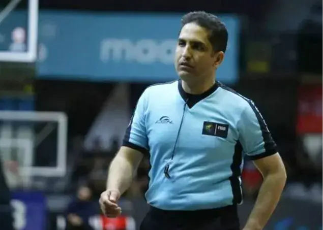 قضاوت داور جنجالی بسکتبال ایران در غرب آسیا