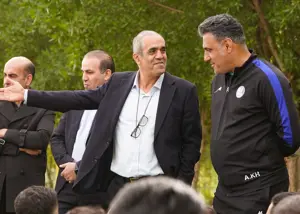 حضور مدیرعامل آبی‌ها در محل تمرین (عکس)