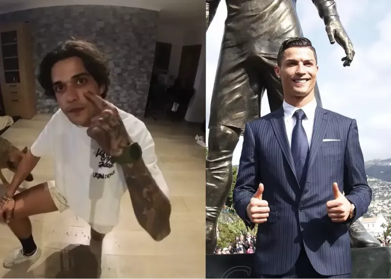 دستگیری مردی که مجمسه رونالدو را آتش زد