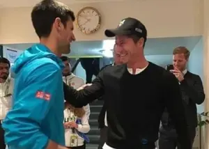 تبریک لواندوفسکی به جوکوویچ برای صعود تاریخی