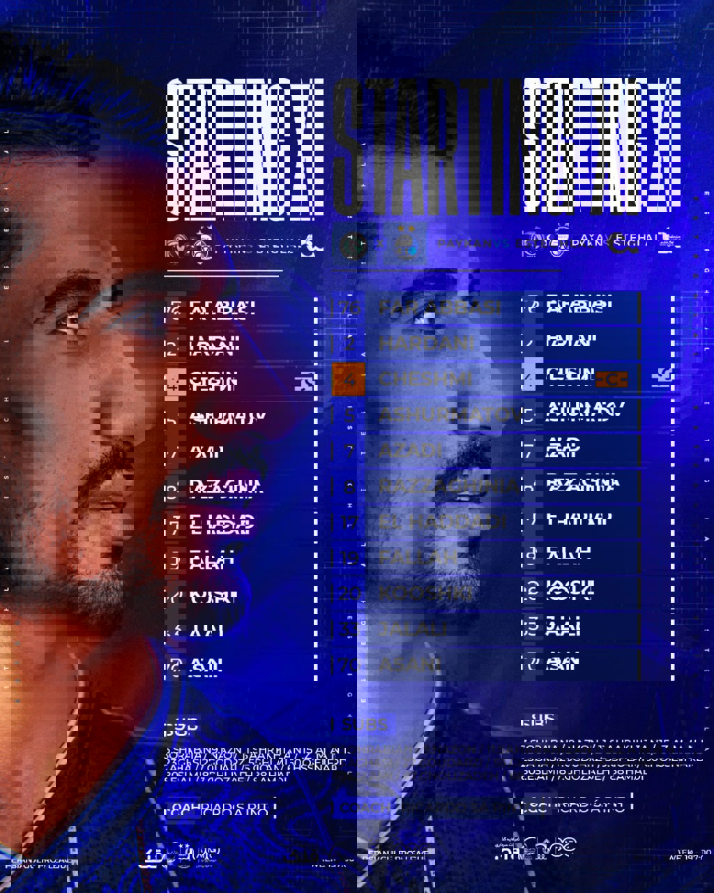 اعلام ترکیب استقلال مقابل پیکان