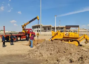 عملیات احداث دو زمین جدید در استادیوم غدیر