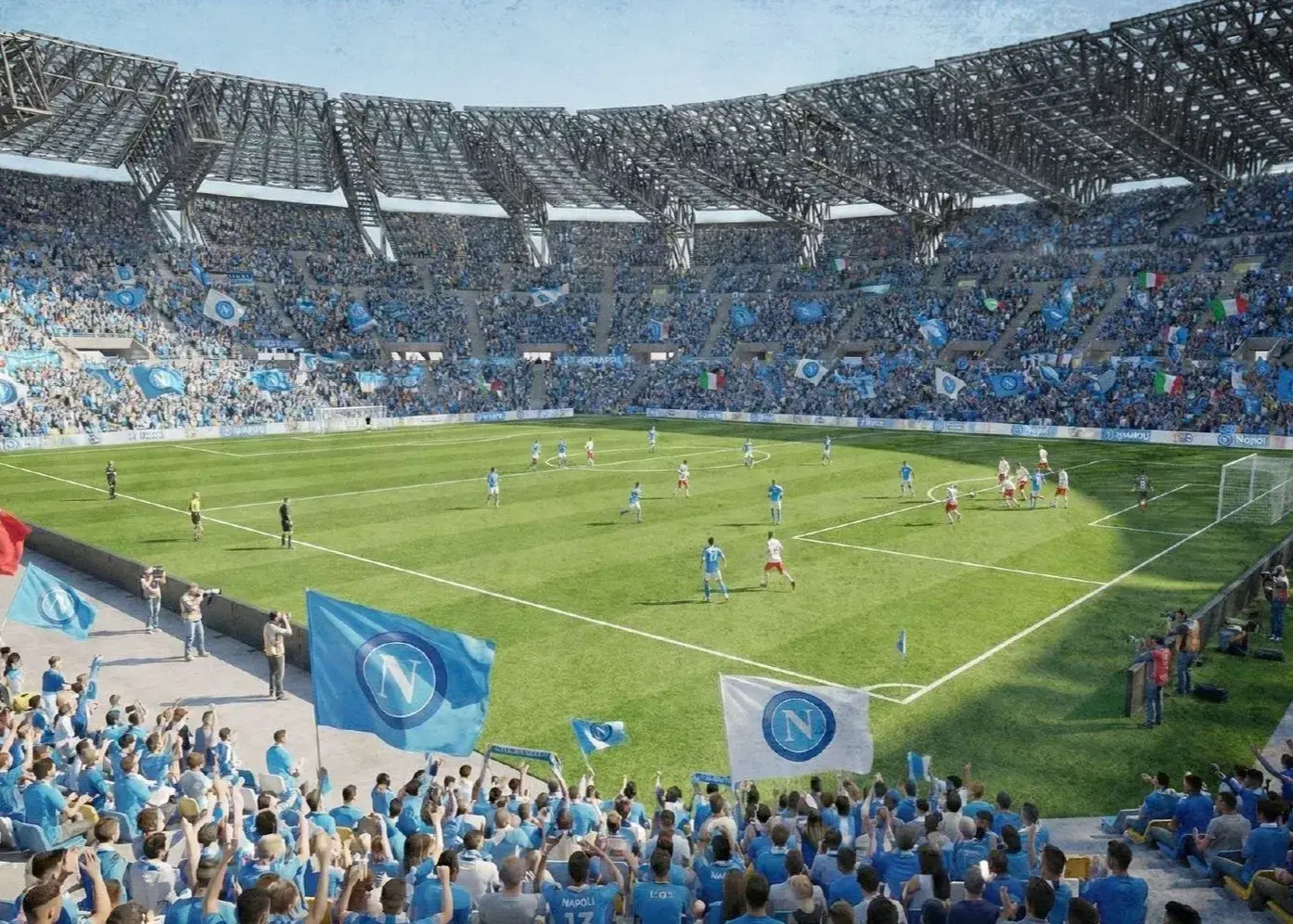 ناپولی زیباترین ورزشگاه ایتالیا را می‌سازد (عکس)