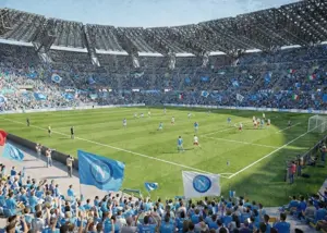 ناپولی زیباترین ورزشگاه ایتالیا را می‌سازد (عکس)