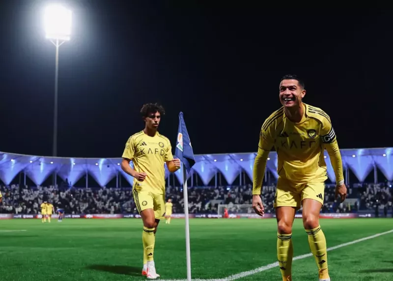 رونالدو گل زد، النصر در یک قدمی الهلال ماند