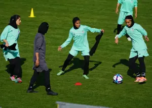 تمرین تیم‌ملی زنان با توپ رسمی جام ملت‌ها (عکس)