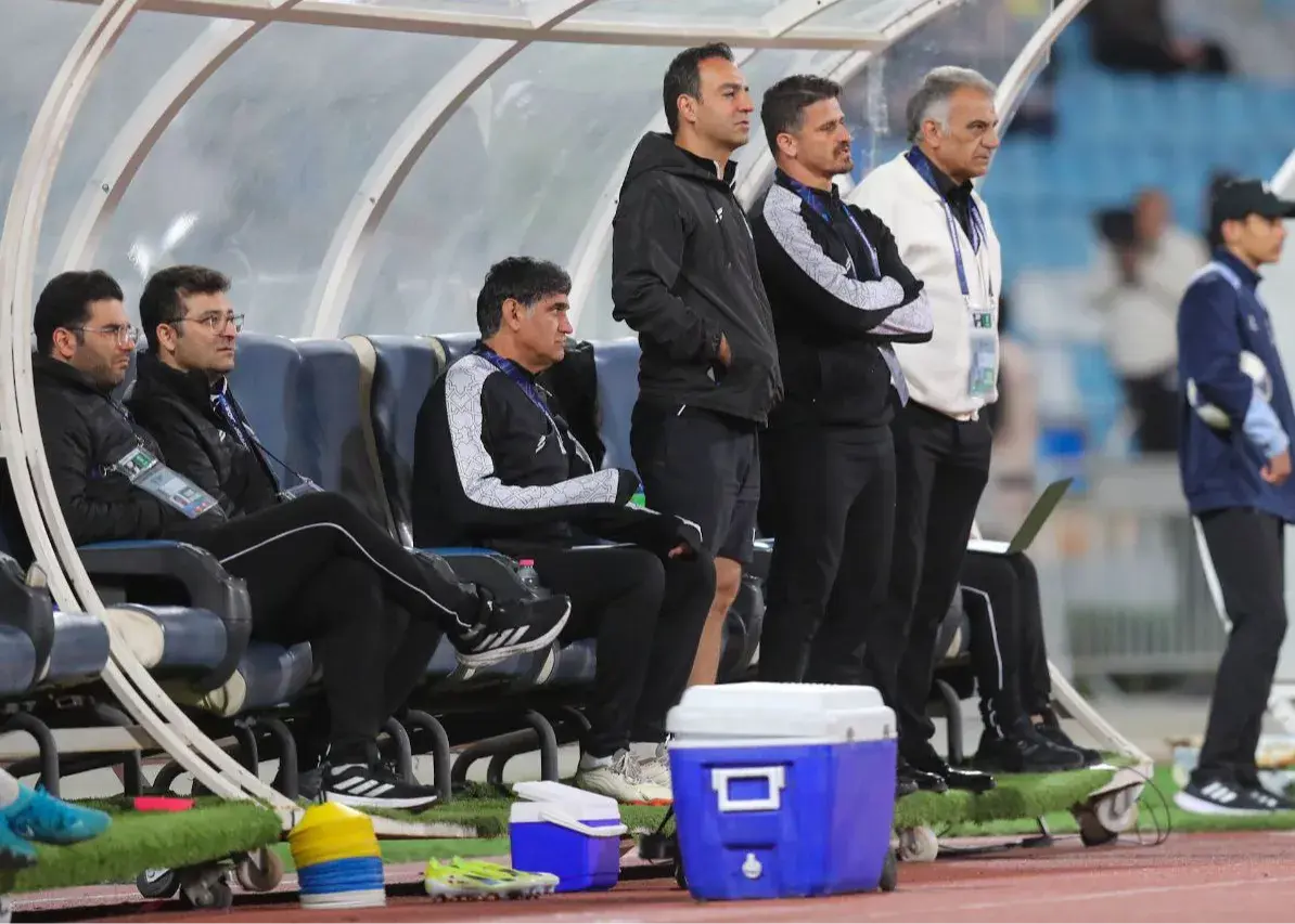 کادر استقلال مات و مبهوت در ورزشگاه الحسین