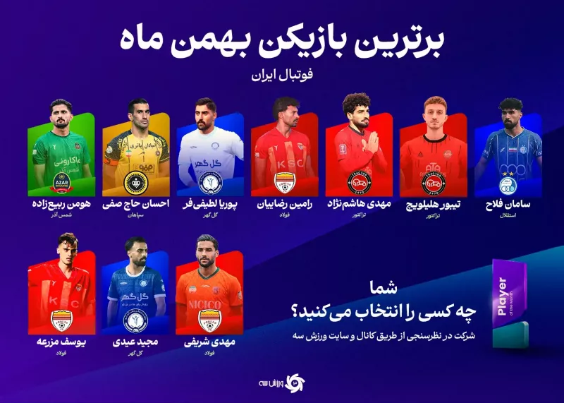 لیست نهایی: توپای بهمنماه با حضور ده مرد خشمگین!