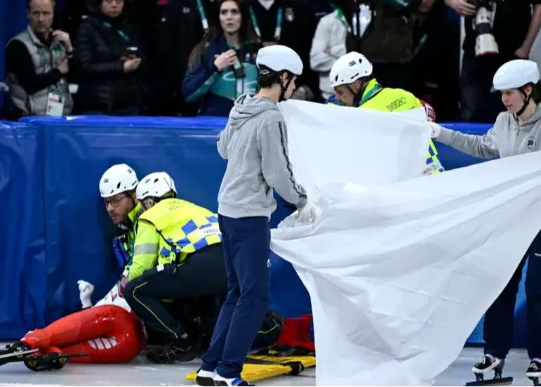 فاجعه در المپیک: مصدومیت وحشتناک روی یخ