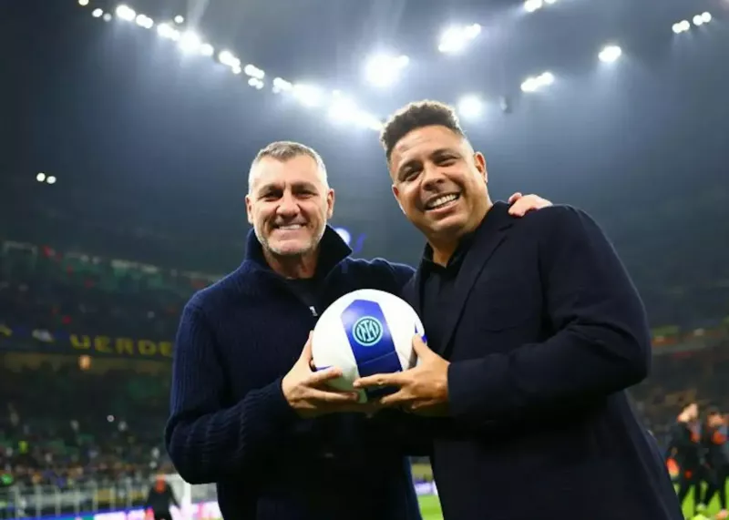 ستایش از زوج رویایی اینتر: رونالدو و ویری در یک قاب