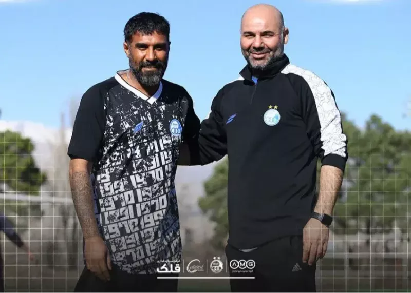 استقبال از مربی محبوب در تمرین استقلال