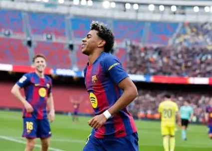  پرواز بارسلونا با سوپر هت‌تریک یامال!