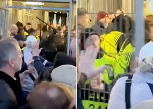 حمله پلیس فرانسه به هواداران ویلا با باتوم و شوکر!