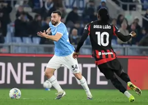 لاتزیو 1-0 میلان | زمین‌گیر شدن در قلعه عقاب‌ها