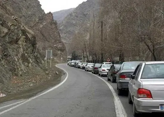 جاده چالوس یکطرفه شد