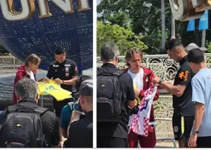 دیدار دو اسطوره رئال: باید برای ما بازی کنی! (عکس)