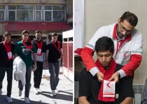 ساحلی‌بازان جلیقه های قرمز تن کردند(عکس)