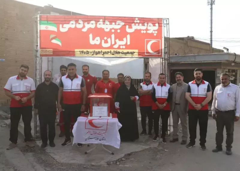 مربی آبی‌پوشان به پویش هلال احمر پیوست