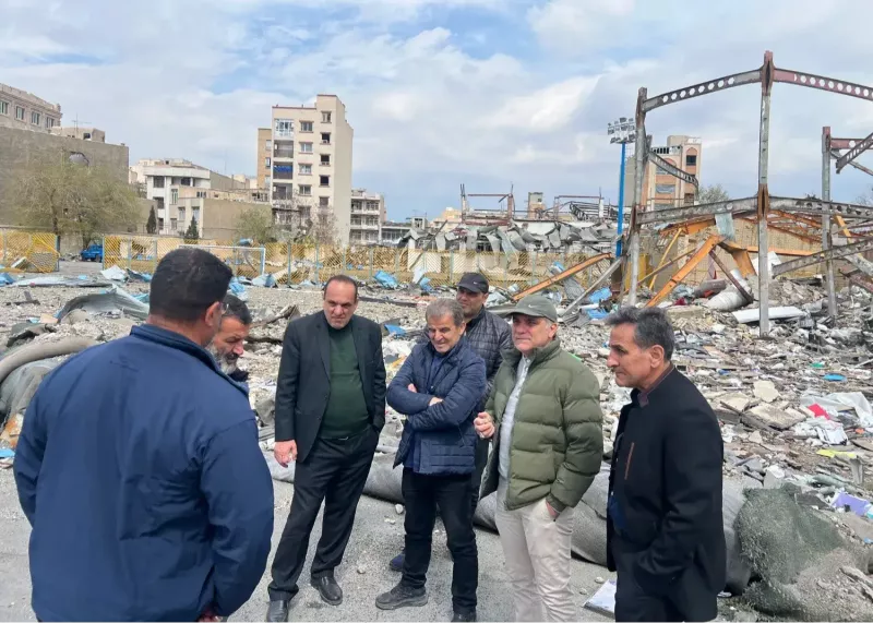 بازدید ماجدی از دو ورزشگاه تخریب‌شده تهران در جنگ 