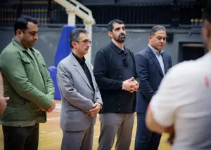 بازدید رئیس فدراسیون از اردوی تیم ملی بسکتبال