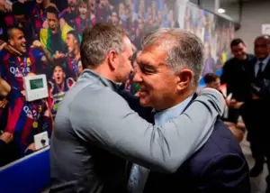 لاپورتا: امیدوارم فردا 4-0 به اتلتیکو نبازیم!