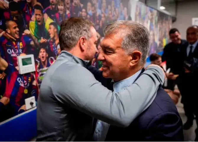 لاپورتا: امیدوارم فردا 4-0 به اتلتیکو نبازیم!